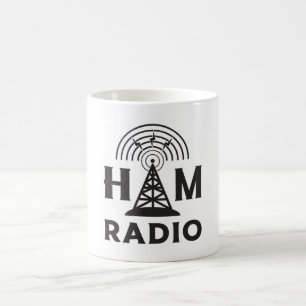 Caneca De Café Rádio HAM Operador Amateur Código Antenna Ideia 