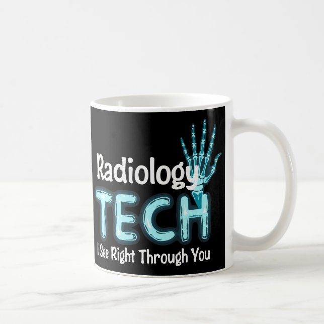Caneca De Café Radiologia Tech Humor X Ray (Direita)