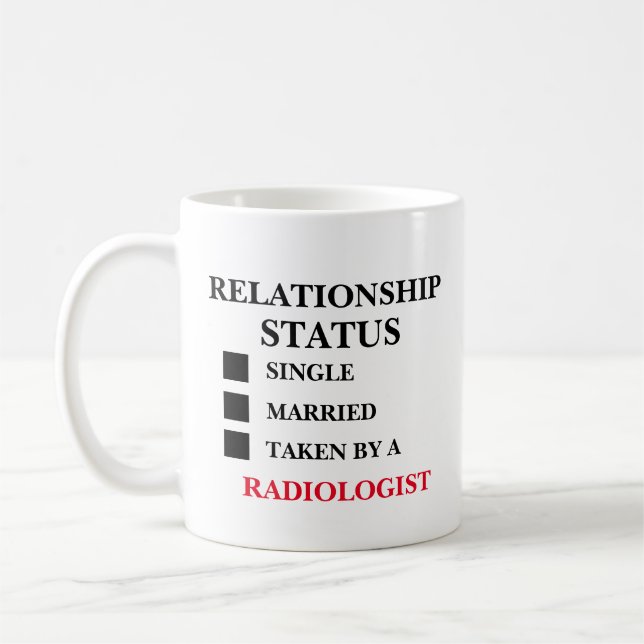 Caneca De Café Radiologista do Estado da Relação (Esquerda)
