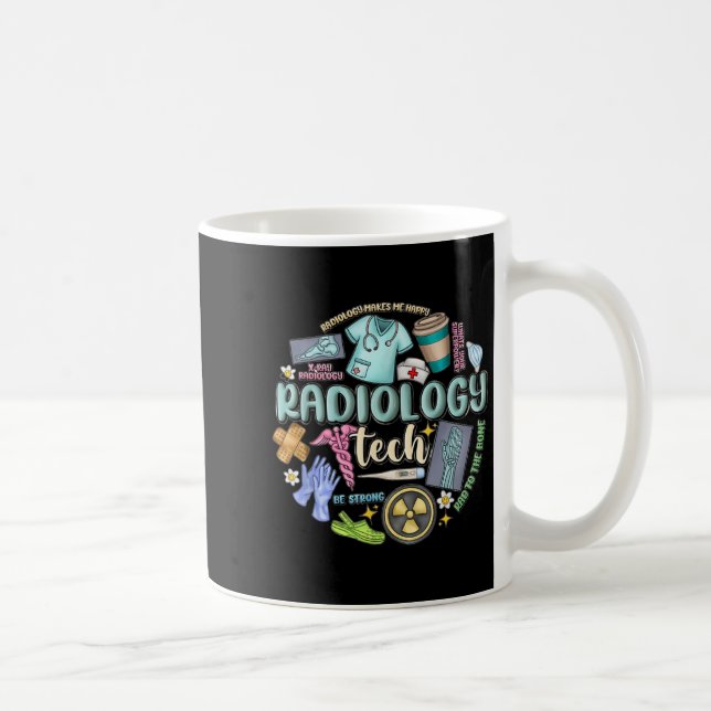 Caneca De Café Radiology Technician Christmas Rad Tech X-ray Tech (Direita)