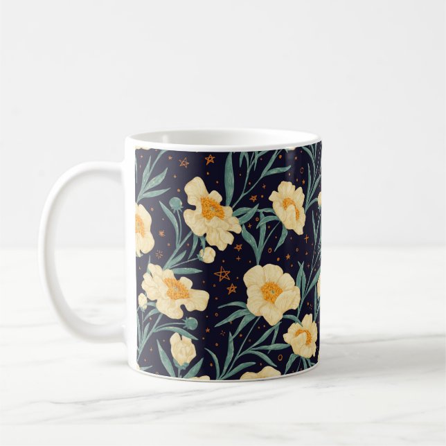 Caneca De Café Rádios e gravadores de fita antigos. Padrões sem c (Esquerda)