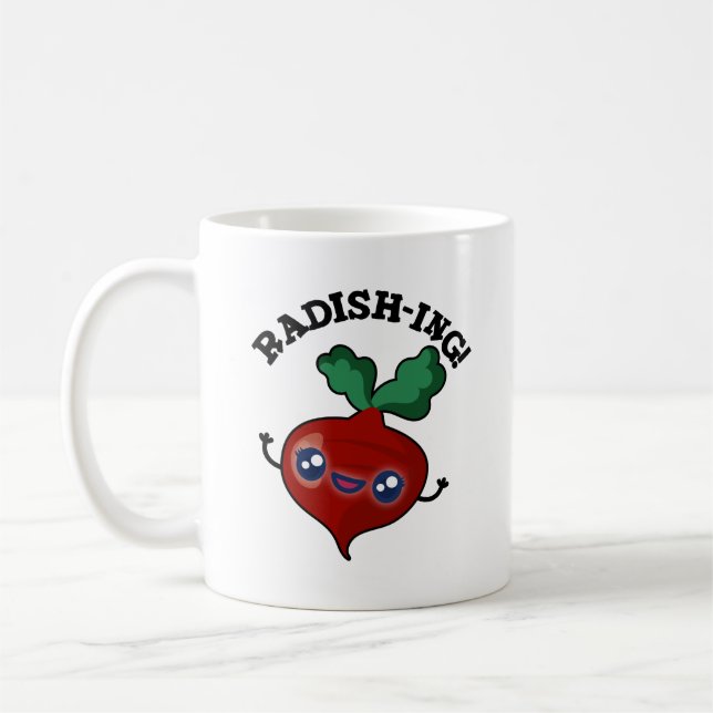 Caneca De Café Radish ing Funny Veggie Radish Pun (Esquerda)
