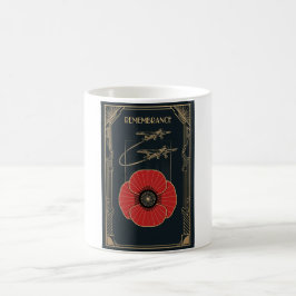 Caneca De Café RAF Art Deco Remembrance Day Edition