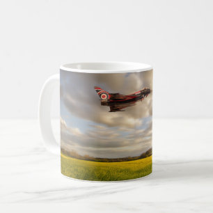 Caneca De Café RAF Typhoon Eurocater jet sobrevoando a colza c