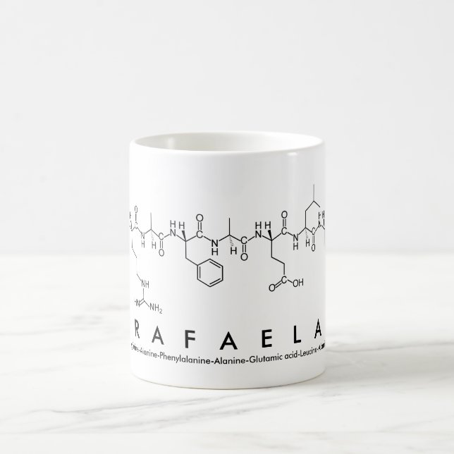 Caneca De Café Rafaela peptide nome mug (Centro)
