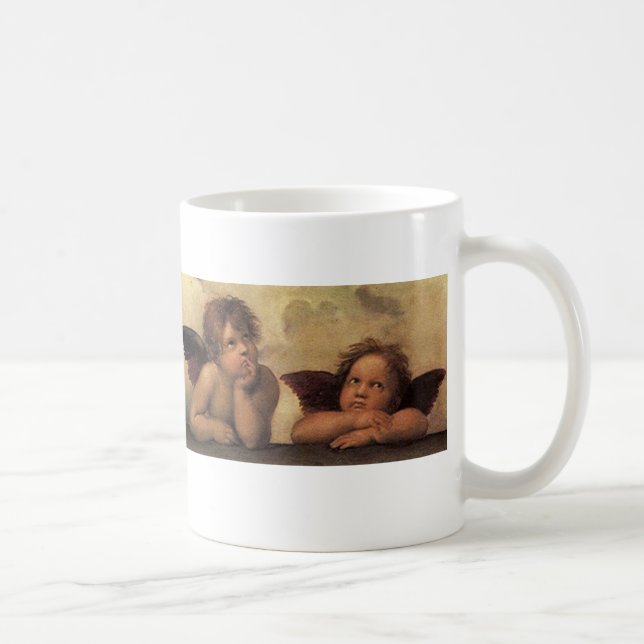 Caneca De Café Raffaello Sistine Madonna Angels (Direita)