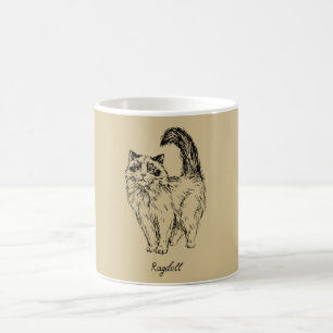 Caneca De Café Ragdoll Cat