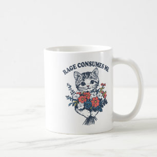 Caneca De Café Rage consome-me gato-gato-gato-de-flor-doce