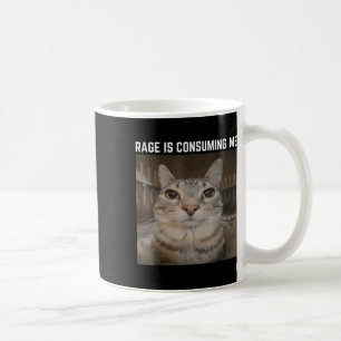 Caneca De Café Rage Está Me Consumindo Meme Cat Meme Específico