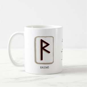 Caneca De Café Raidho RuneStone Mug