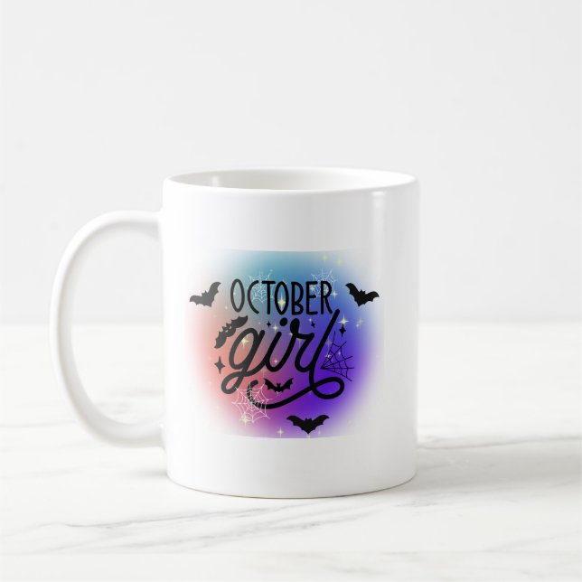 Caneca De Café Rainarco-íris de outubro (Esquerda)