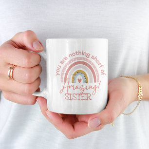 Caneca De Café RAINBOL Você É Uma IRMÃ INCRÍVEL TONA NIECE QUALQU