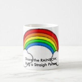 Caneca De Café RAINBOW2, compartilham do ARCO-ÍRIS, abraçam uma