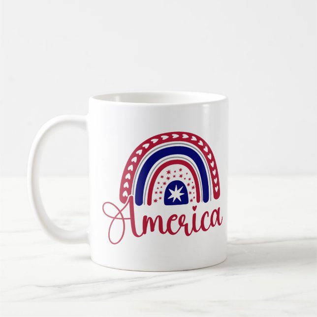 Caneca De Café Rainbow America (Esquerda)