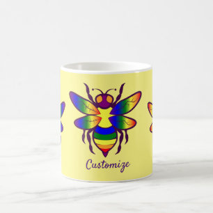 Caneca De Café Rainbow Bee Thunder_Cove