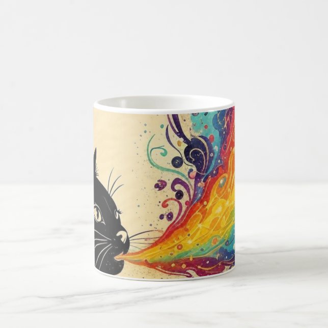 Caneca De Café Rainbow Burst Mug (Centro)