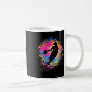 Caneca De Café Rainbow Bysketbyll Silhouette Female Team Girls