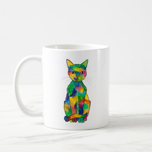 Caneca De Café Rainbow Cat Mug (Esquerda)