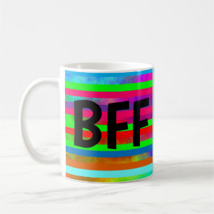 CANECA DE CAFÉ RAINBOW COORDENA MELHOR AMIGO BFF CAFFEE MUGS