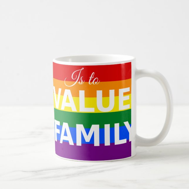 Caneca De Café Rainbow Family Value Mug (Direita)