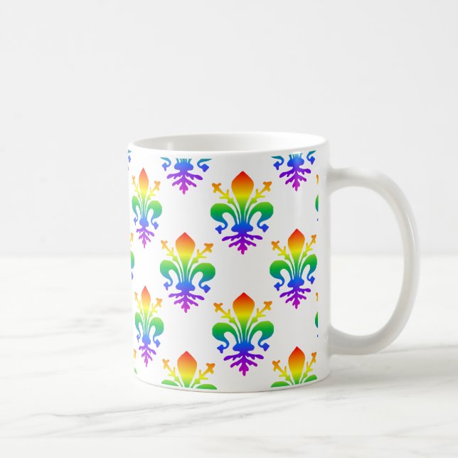 Caneca De Café Rainbow Fleur-de-lis (Direita)