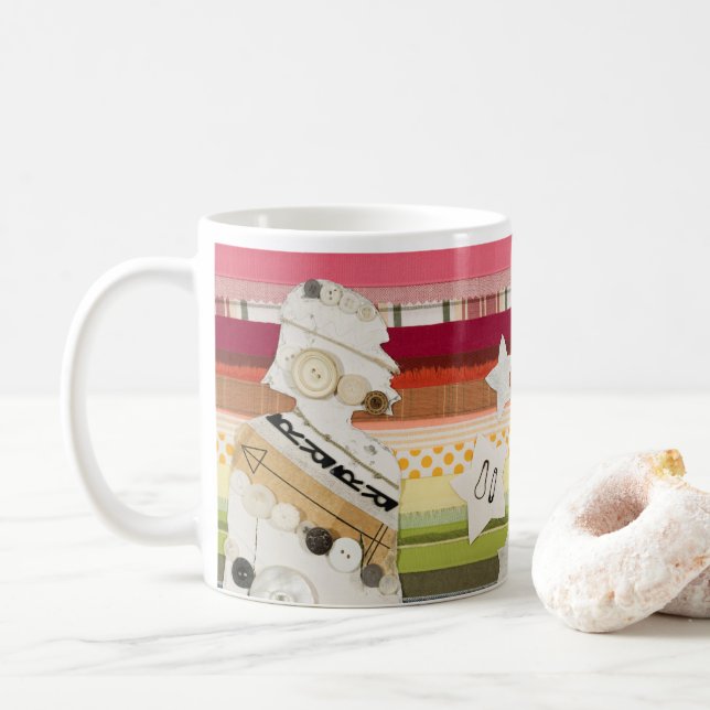 Caneca De Café Rainbow Girl (Com Donut)
