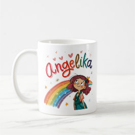 Caneca De Café Rainbow Girl Angelika 1