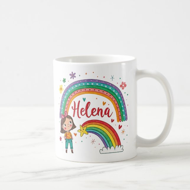 Caneca De Café Rainbow Girl Helena 1 (Direita)
