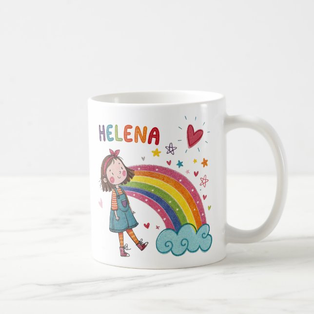 Caneca De Café Rainbow Girl Helena 2 (Direita)