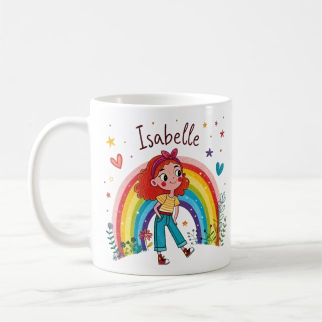 Caneca De Café Rainbow Girl Isabelle (Esquerda)