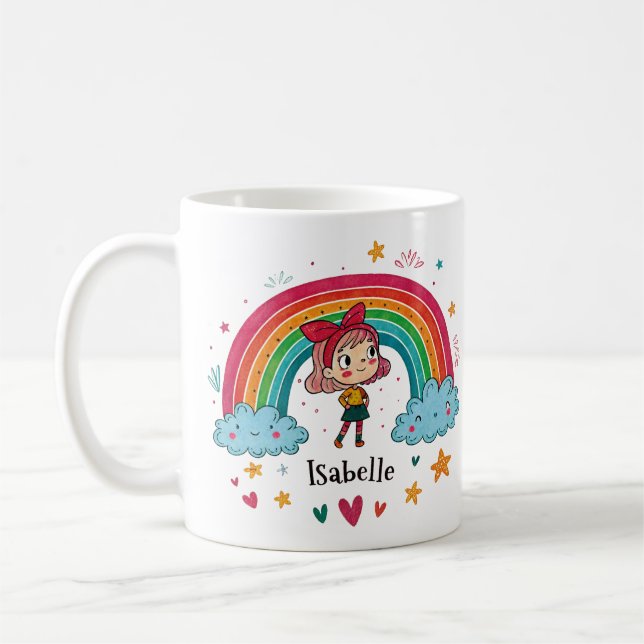 Caneca De Café Rainbow Girl Isabelle 2 (Esquerda)