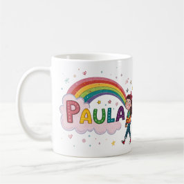 Caneca De Café Rainbow Girl Paula 1