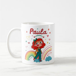 Caneca De Café Rainbow Girl Paula 2