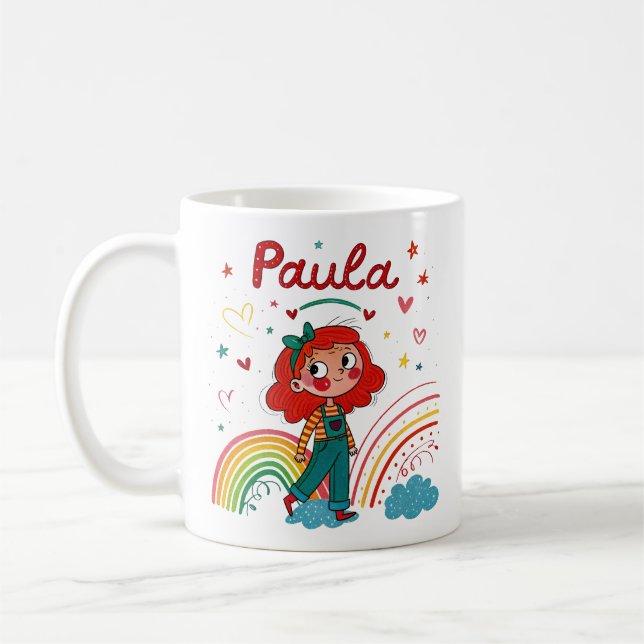 Caneca De Café Rainbow Girl Paula 2 (Esquerda)