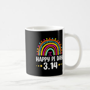 Caneca De Café Rainbow Happy Pi Day 3 14 2025 Símbolo Math Love