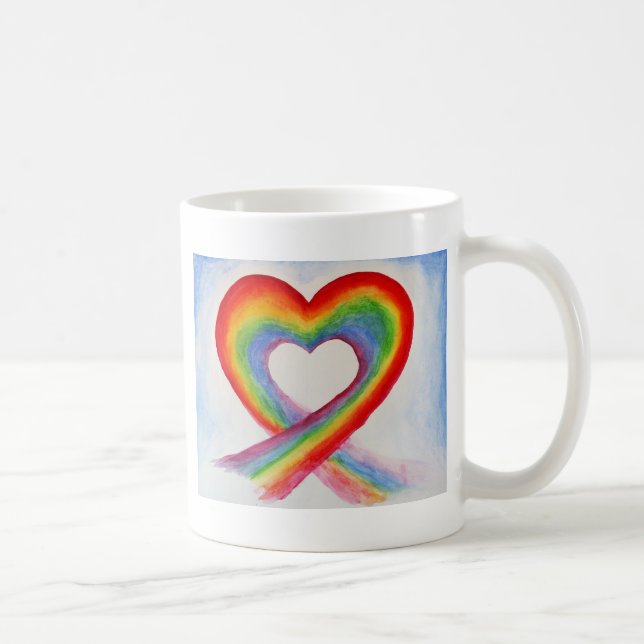 CANECA DE CAFÉ RAINBOW HEART COFFEE MUG (Direita)