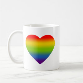 Caneca De Café Rainbow Heart Mug