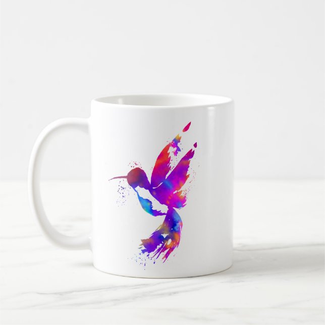 Caneca De Café Rainbow Hummingbird (Esquerda)
