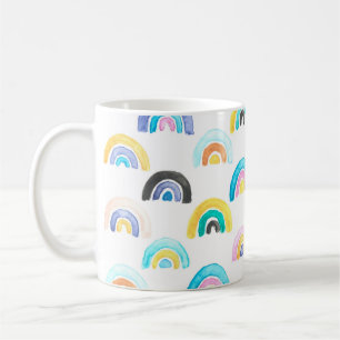 Caneca De Café Rainbow infantil, Padrão de Crianças Aquecidas.