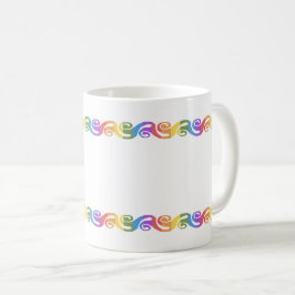Caneca De Café Rainbow La Tene Celtic Swirl