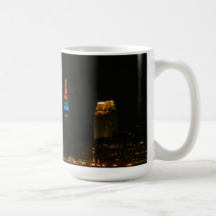 Caneca De Café Rainbow Lights Terminal Tower (Cleveland)