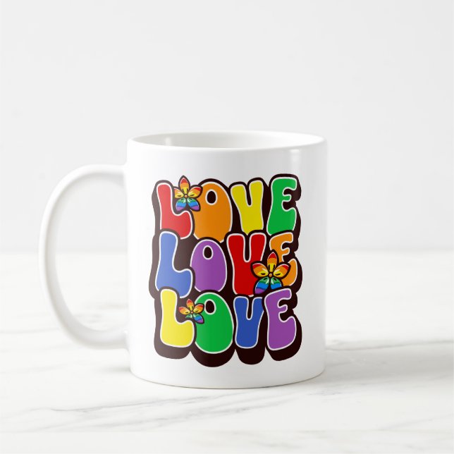 Caneca De Café Rainbow Love (Esquerda)
