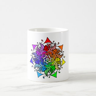 Caneca De Café Rainbow Mandala Mug 11 oz.