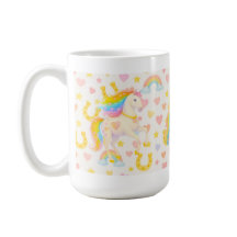 Rainbow Mane Horses Coffee Mug — Cooper & Cody