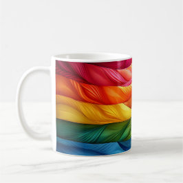 Caneca De Café Rainbow Morning – Geometric Abstract Mug