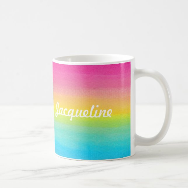 Caneca De Café Rainbow Mug Personalizado (Direita)