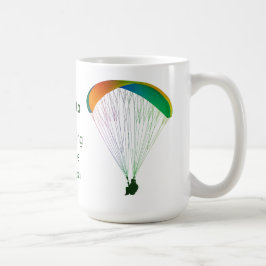 Caneca De Café Rainbow Paraglider Graphic Souvenir com seu texto