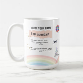 Caneca De Café Rainbow peace Serenity Antistress Calm Meditation