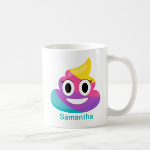 Caneca De Café Rainbow Poop Emoji Mug