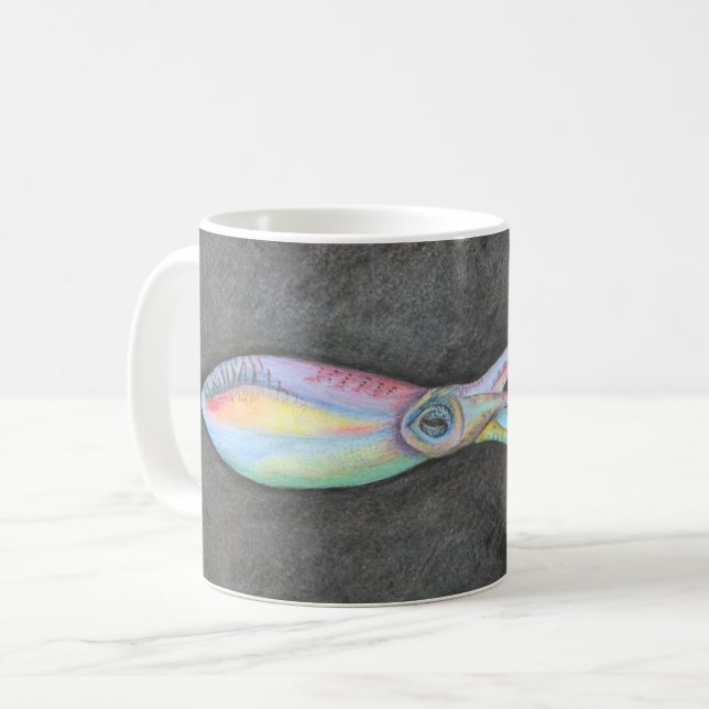 Caneca De Café Rainbow Squid Wenound Mug (Frente Esquerda)